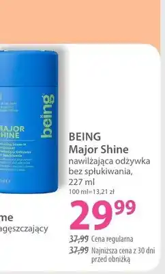 Hebe Nawilżająca odżywka do włosów bez spłukiwania BEING Major Shine oferta