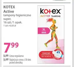 Hebe Tampony higieniczne Kotex Active Super oferta