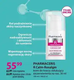 Hebe Krem do twarzy redukujący zaczerwienienia na noc Pharmaceris R Calm-Rosalgin oferta