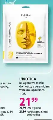 Hebe Maska do twarzy L'biotica kolagenowa maska do twarzy z ceramidami w mikrokapsułkach oferta