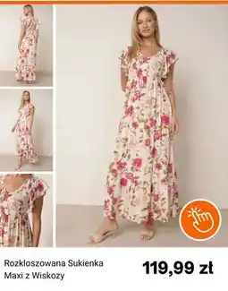 Born2be Rozkloszowana sukienka maxi z wiskozy Born2be oferta