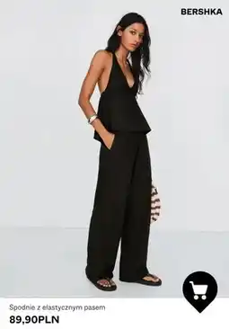 Bershka Spodnie z elastycznym pasem Bershka oferta