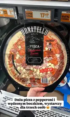 Biedronka Pizza Pepperoni Bacon Donatello oferta