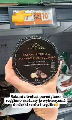 Biedronka Salami z truflą i Parmigiano Reggiano Biedronka oferta