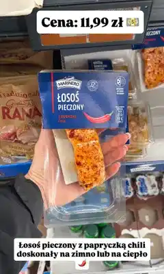 Biedronka Łosoś pieczony Marinero z papryczką chili oferta