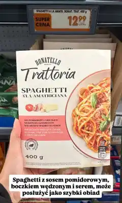 Biedronka Spaghetti A'la Amatriciana Donatello Trattoria oferta