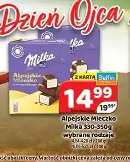 Delfin Alpejskie Mleczko Milka oferta