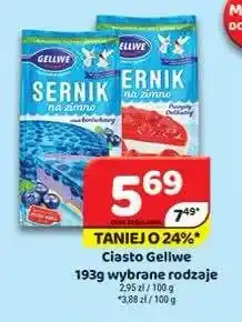 Delfin Ciasto Sernik na zimno truskawkowy Gellwe oferta