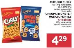 Stokrotka Market CHRUPKI CURLY, MONSTER MUNCH, PEPPIES oferta