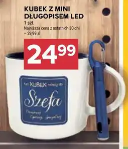 Stokrotka Market Kubek z mini długopisem LED oferta
