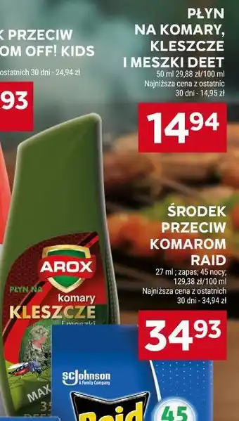 Stokrotka Market PŁYN NA KOMARY, KLESZCZE I MESZKI DEET AROX oferta