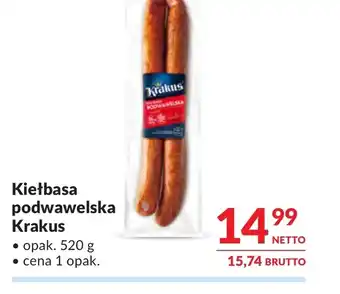 Makro Kiełbasa podwawelska Krakus oferta