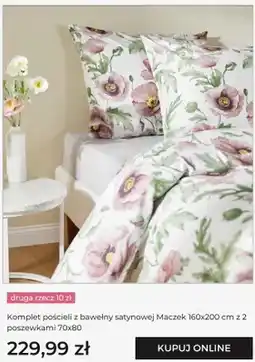 Home&You Komplet pościeli z bawełny satynowej Maczek home&you oferta