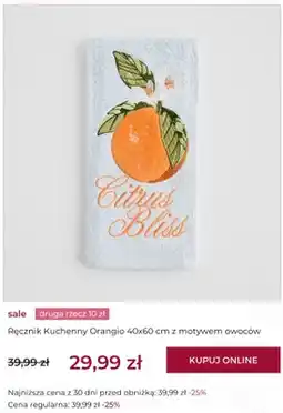 Home&You Ręcznik kuchenny home&you Orangio 40x60 cm z motywem owoców oferta