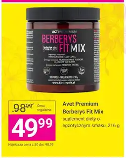 Hebe Suplement diety Avet Premium Berberys Fit Mix o egzotycznym smaku oferta