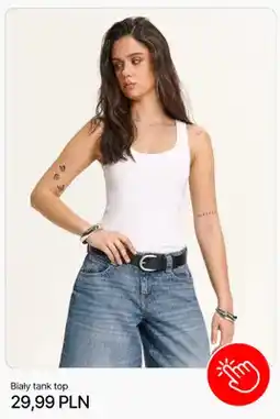 Cropp Biały tank top Cropp oferta