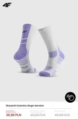 4F Skarpetki kolarskie długie damskie 4F oferta