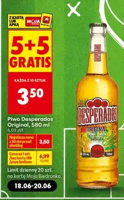 Biedronka Piwo Desperados Original oferta