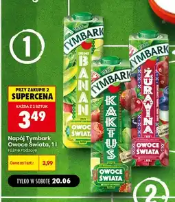 Biedronka Napój Tymbark Owoce Świata Zielony Banan oferta