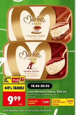 Biedronka Lody Marletto Delice Panna Cotta oferta