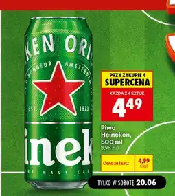 Biedronka Piwo Heineken oferta