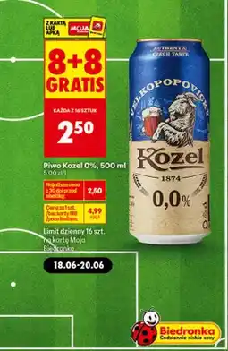 Biedronka Piwo bezalkoholowe Kozel oferta