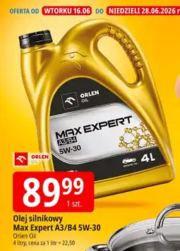 E.Leclerc Olej silnikowy Max Expert A3/B4 5W-30 Orlen Oil oferta