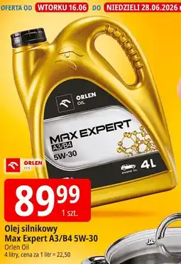 E.Leclerc Olej silnikowy Max Expert A3/B4 5W-30 Orlen Oil oferta