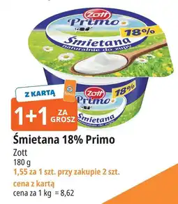 E.Leclerc Zott Primo Śmietana 18% oferta
