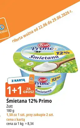 E.Leclerc Zott Primo Śmietana 12% oferta