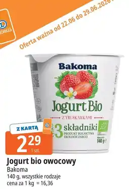 E.Leclerc Jogurt bio owocowy Bakoma oferta