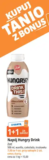 E.Leclerc Napój Hungry Drink Zott oferta
