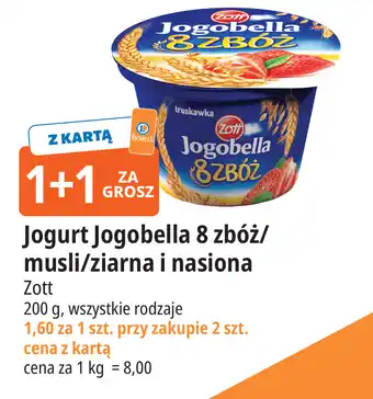 E.Leclerc Jogurt Jogobella 8 zbóż/musli/ziarna i nasiona Zott oferta