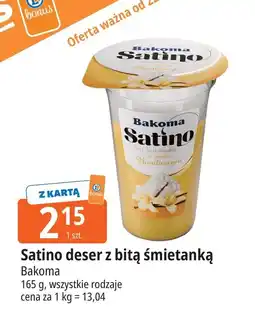E.Leclerc Satino deser z bitą śmietanką Bakoma oferta