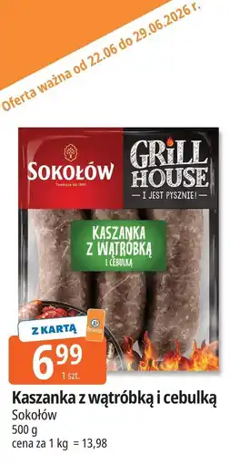 E.Leclerc Kaszanka z wątróbką i cebulką Sokołów oferta