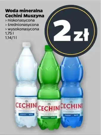 Netto Woda mineralna Cechini Muszyna oferta