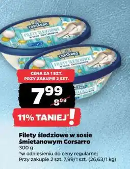 Netto Filety śledziowe w sosie śmietanowym Corsarro oferta
