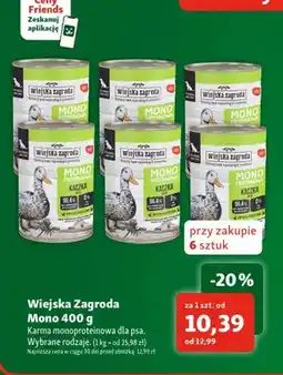 Maxi Zoo Karma monoproteinowa dla psa Wiejska Zagroda Mono Kaczka oferta