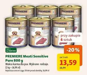 Maxi Zoo Mokra karma dla psa PREMIERE Meati Sensitive Pure oferta
