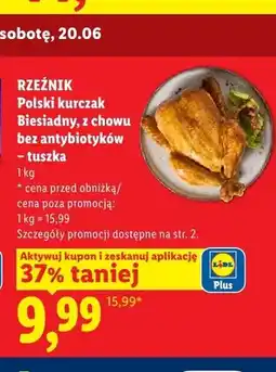 Lidl Kurczak Biesiadny tuszka Rzeźnik polski oferta