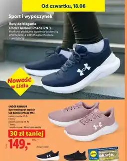 Lidl Buty treningowe damskie Under Armour Phade RN 3 oferta