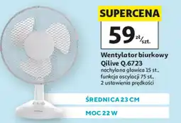 Auchan Wentylator biurkowy Qilive Q.6723 oferta
