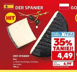 Kaufland Ser z mleka krowiego koziego i owczego Der Spanier oferta