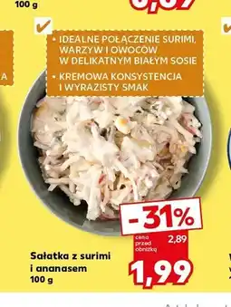 Kaufland Sałatka z surimi i ananasem oferta