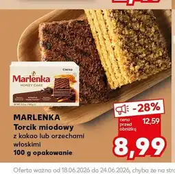 Kaufland Torcik miodowy z orzechami włoskimi Marlenka oferta