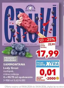 Kaufland Lody Gruvi Sammontana 4-pak oferta