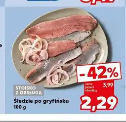 Kaufland Śledzie po gryfińsku Stoisko z obsługą oferta