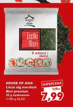 Kaufland Liście alg morskich Nori premium House of Asia oferta