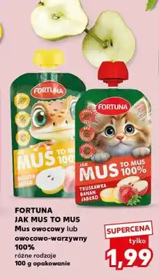 Kaufland Mus owocowy Fortuna Jak Mus To Mus truskawka banan jabłko oferta