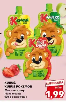Kaufland Mus owocowy Kubuś jabłko banan oferta